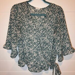 Sienna Sky Floral Wrap Blouse